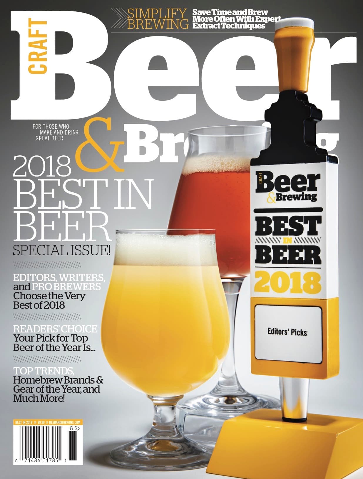 2018 Best in Beer Issue cover