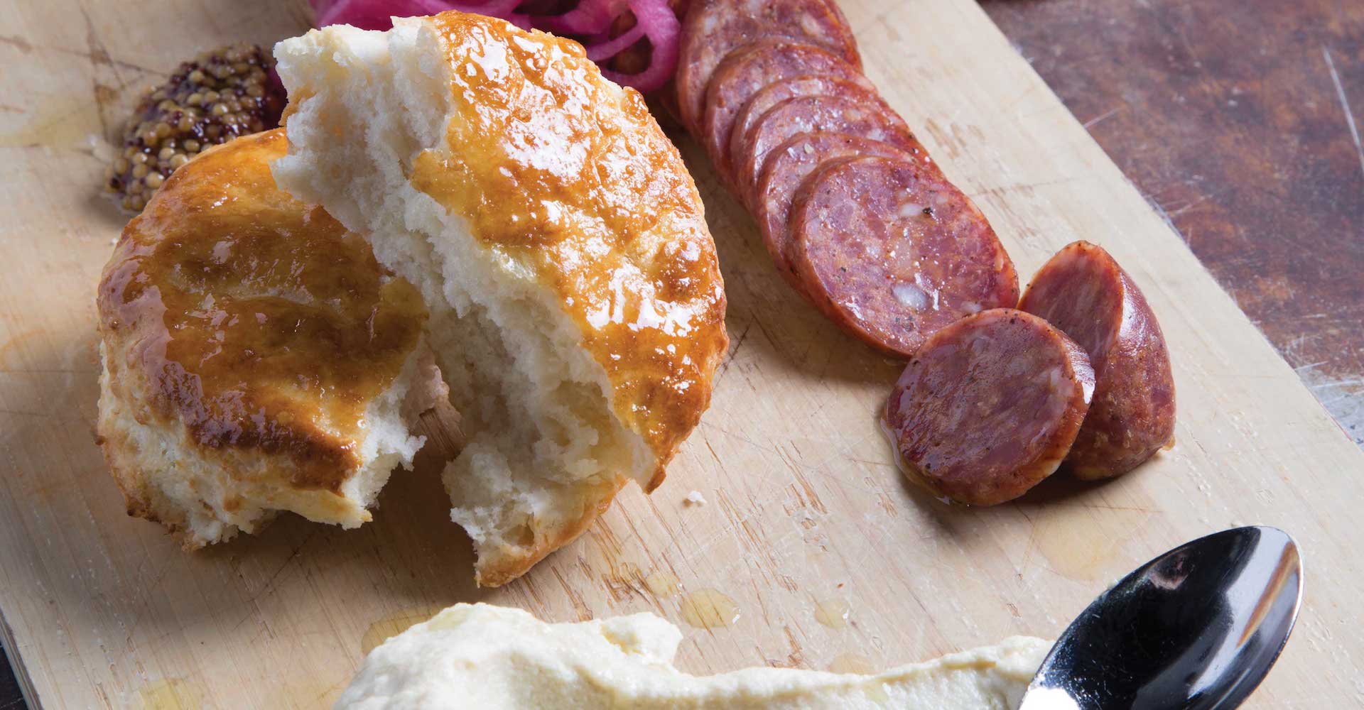 Young Summer Sausage and White-Beer Cheddar Dijon Recipe
