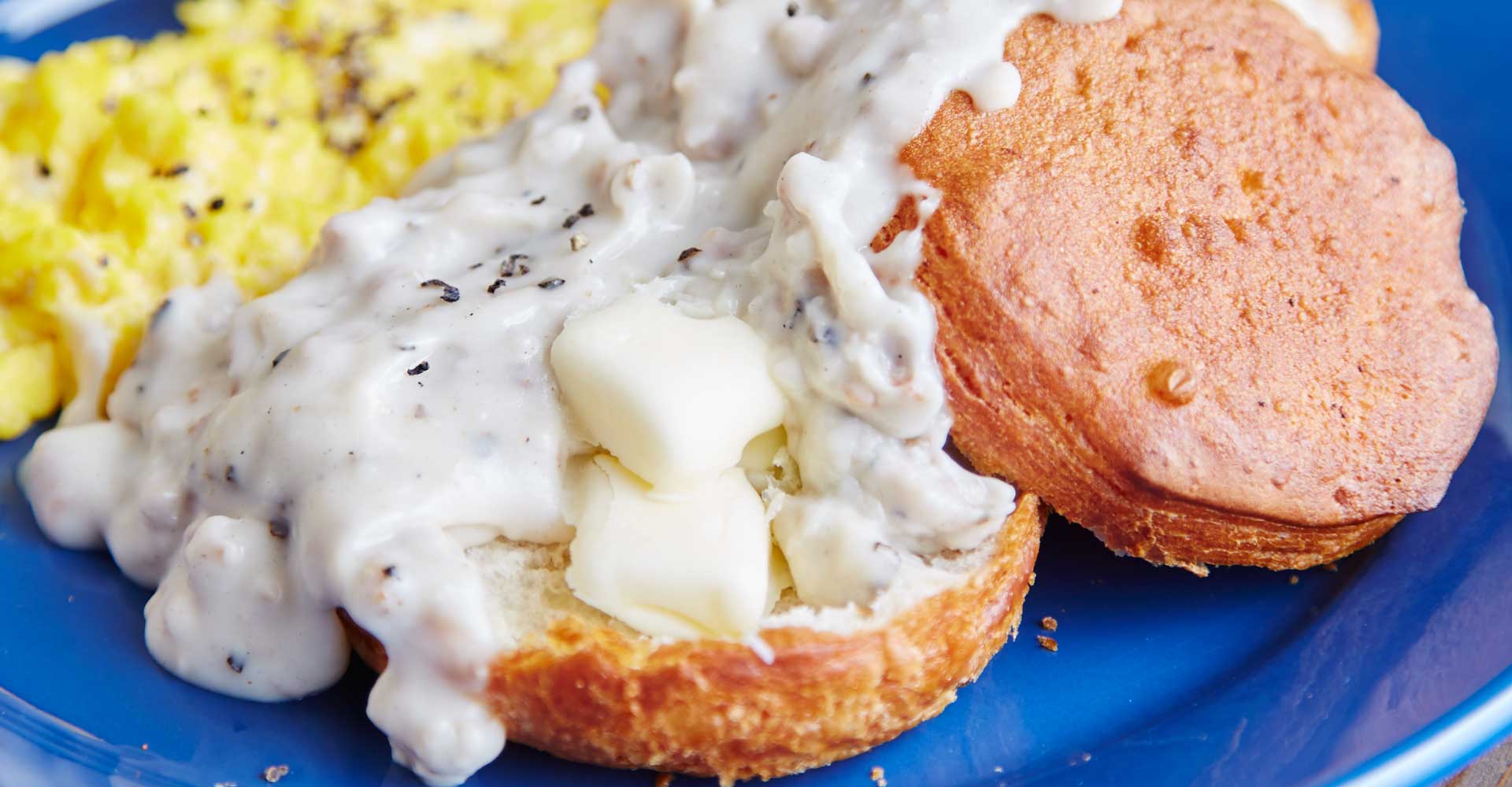 Ale Biscuits and Country Gravy Recipe