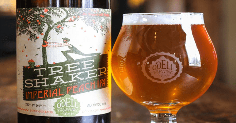 Return of Tree Shaker, Imperial Peach IPA, by Odell Brewing