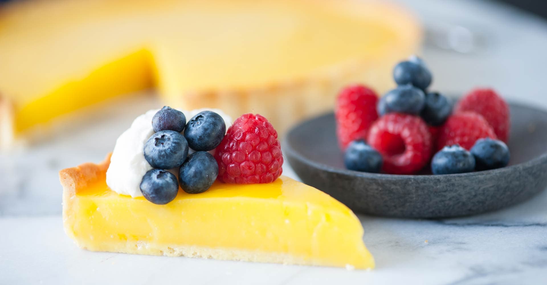 Blonde Ale Lemon Tart with Fresh Berries Recipe