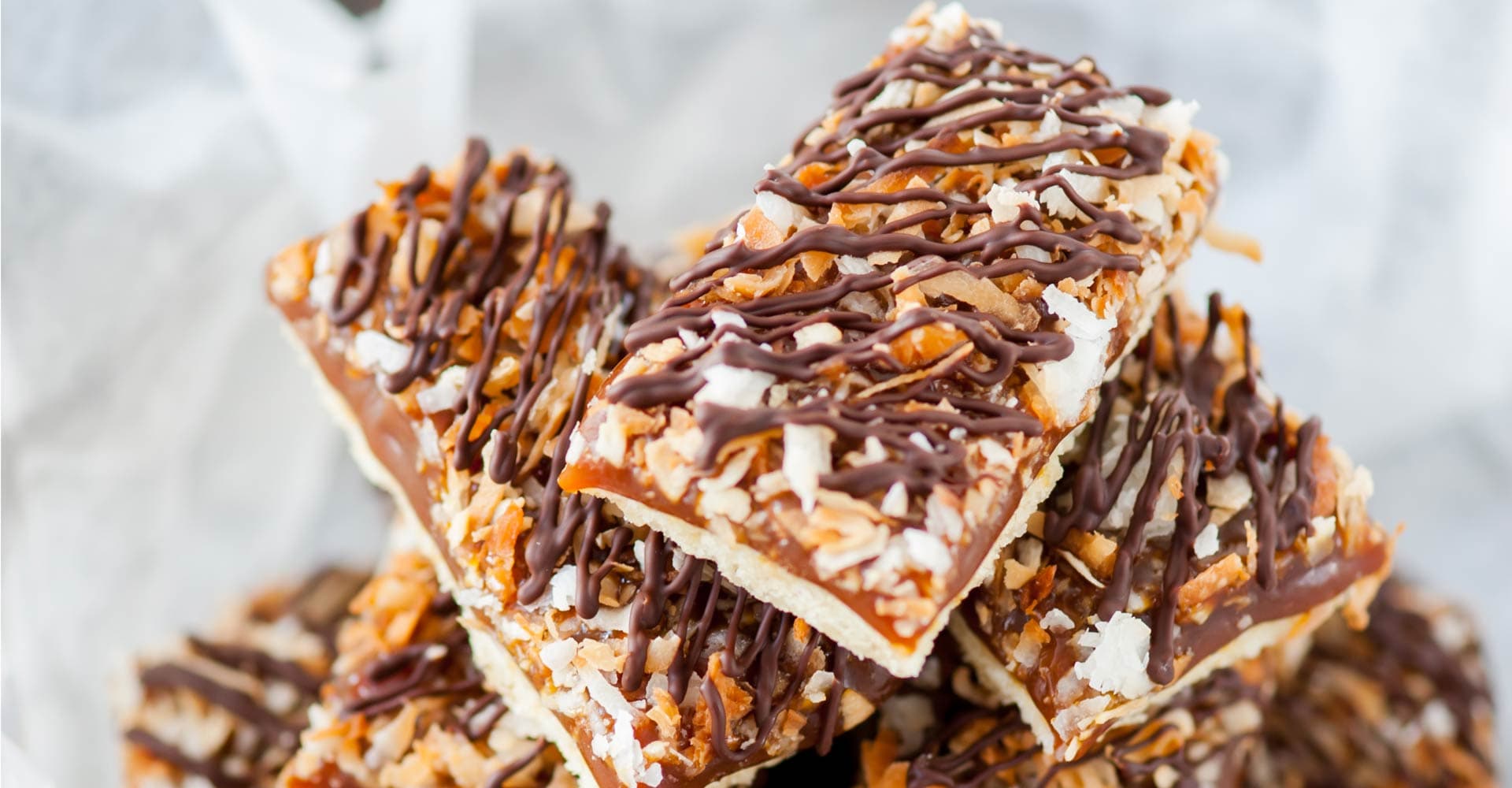 Porter Caramel Samoa-Style Bars Recipe