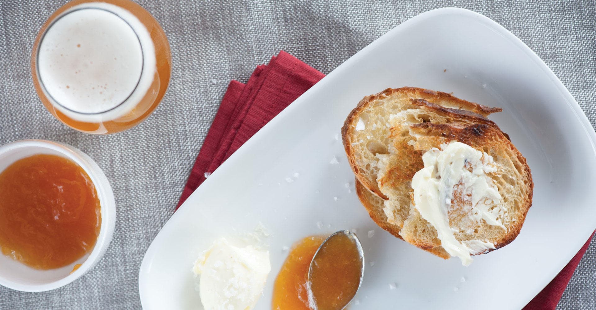 Spent-Grain Ciabbata with Beer Butter Recipe