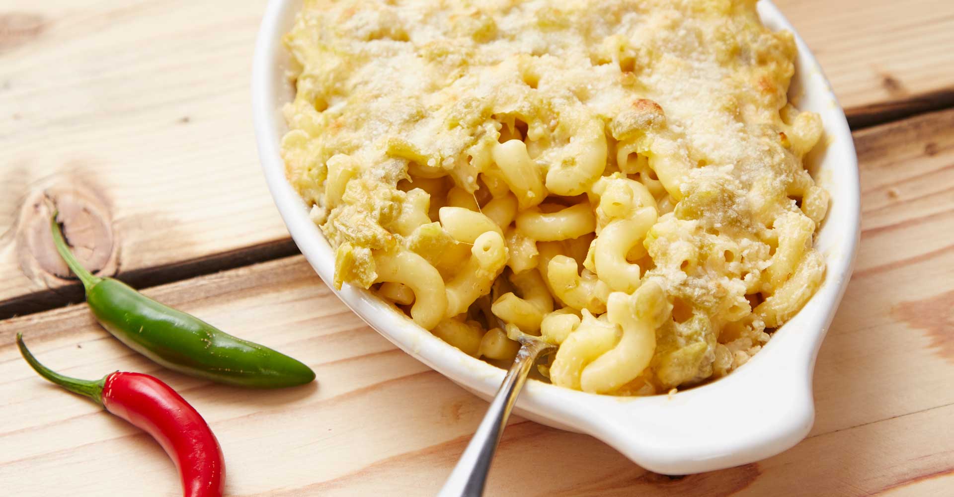 Green Chile Cheddar Mac & Cheese Recipe