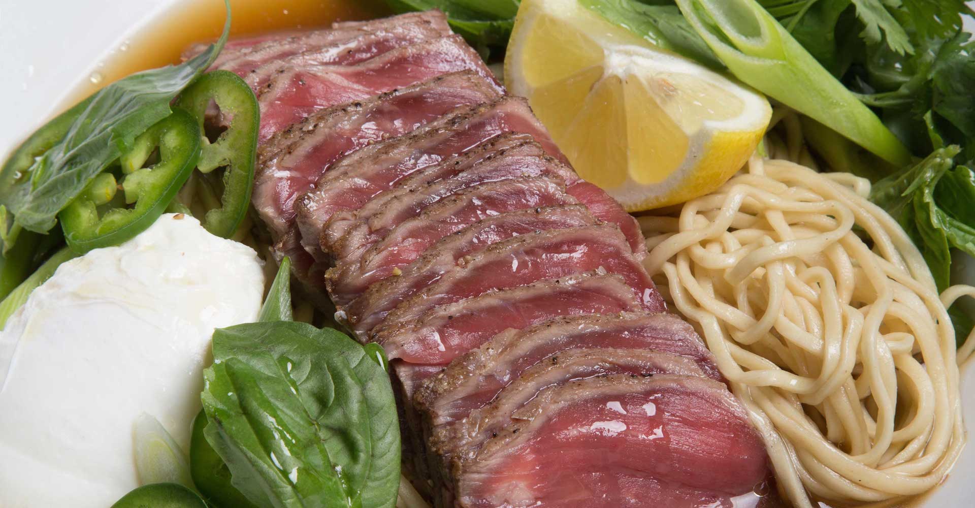 Pretzel Noodle Pho with Sliced Beef Recipe