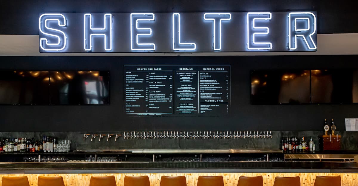 Heading for Shelter (with Lager) at the Roost in Washington, D.C.