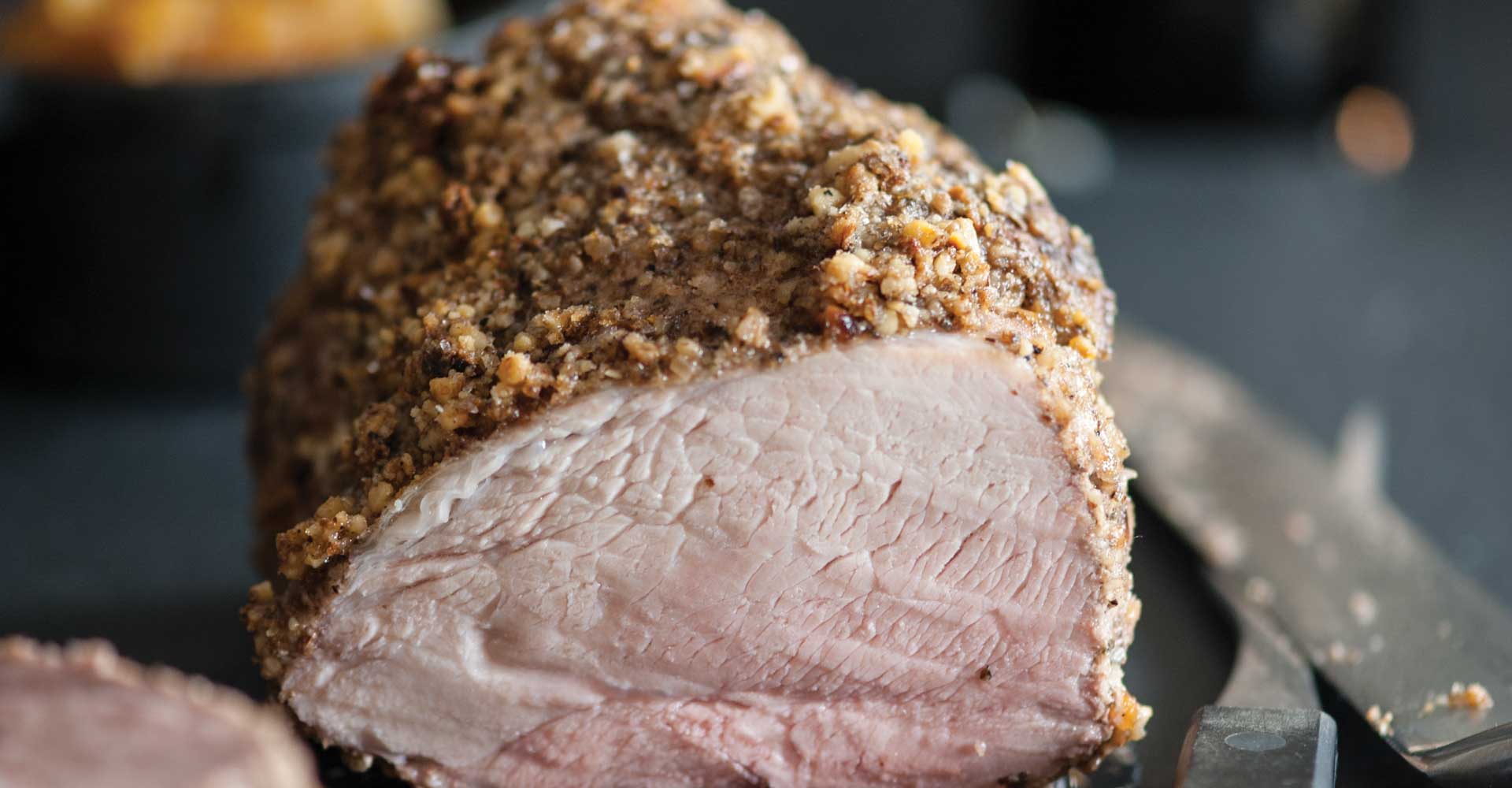 Cooking with Cider: Sage-and-Walnut-Encrusted Pork Loin with Cider Chutney