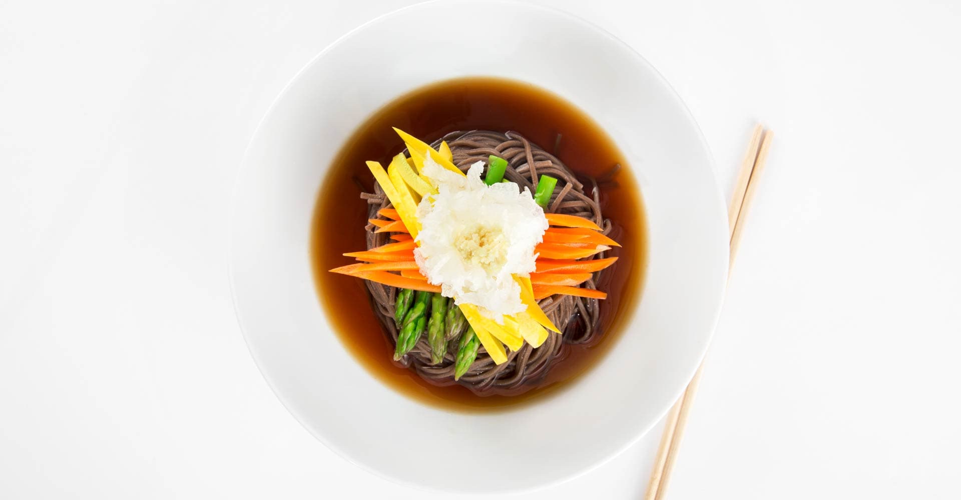 Maru Soba with Spring Vegetables and Beer-dashi Recipe
