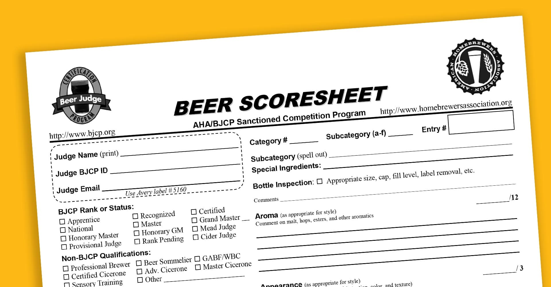 A Primer on Descriptions when Entering Beer Competitions
