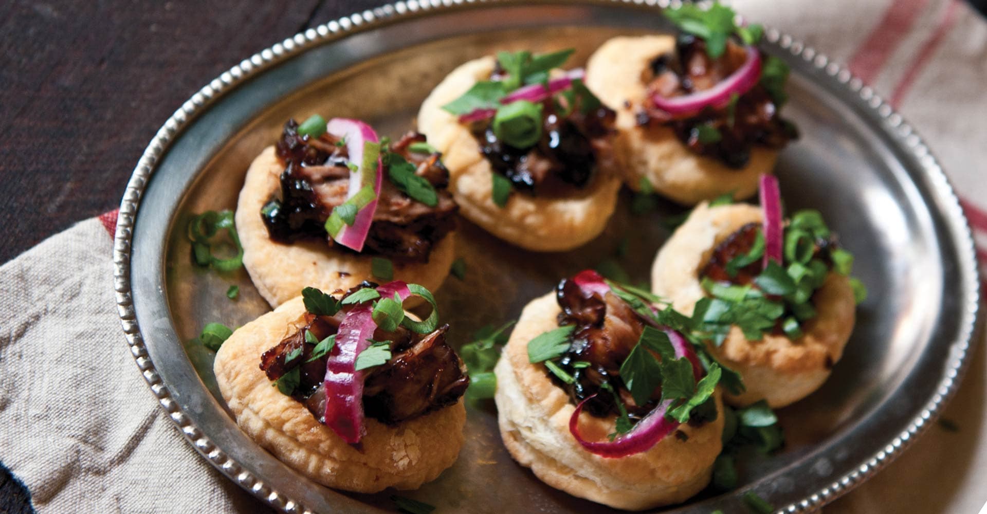 Hoisin Stout Braised Short Rib Tarts Recipe