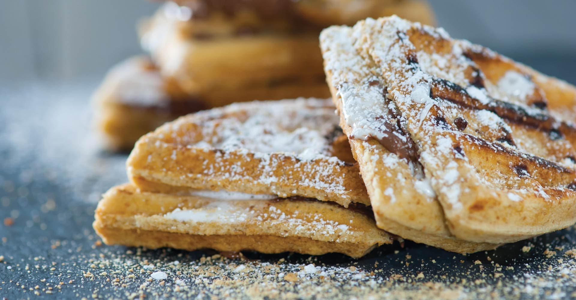 Graham Cracker Waffle S’Mores Recipe