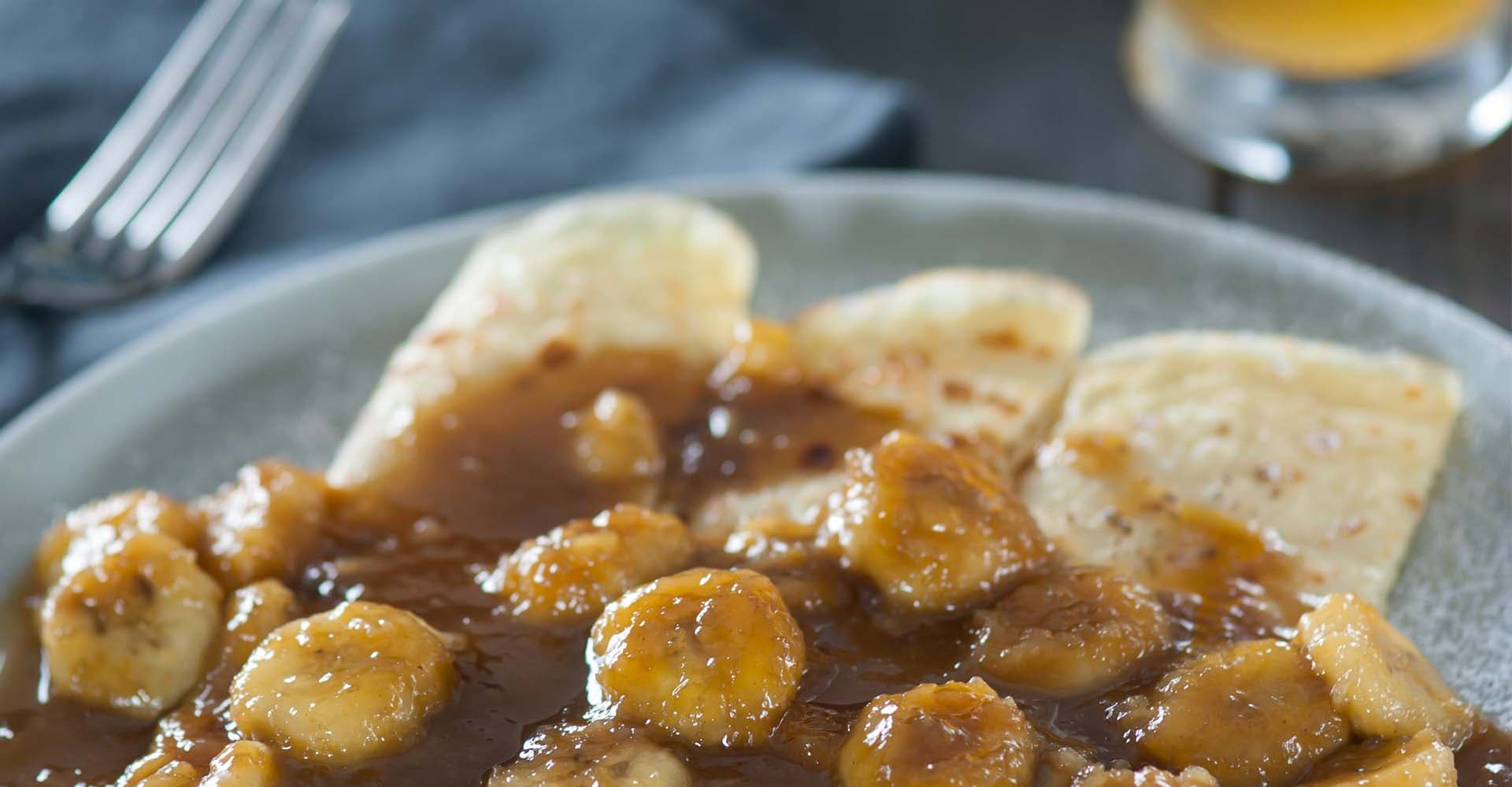 Beery Bananas Foster With Crepes