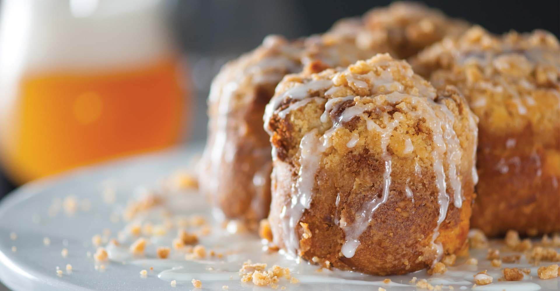 Beer-Glazed Apple Crumb Cupcakes Recipe