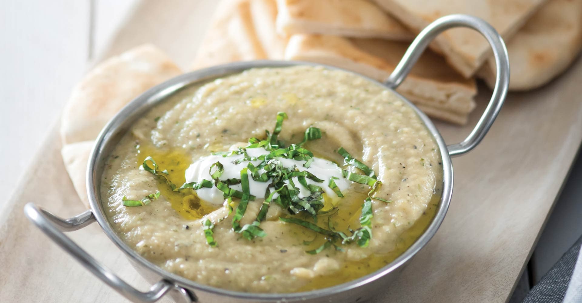 Baba Ganoush with Minted Yogurt Recipe