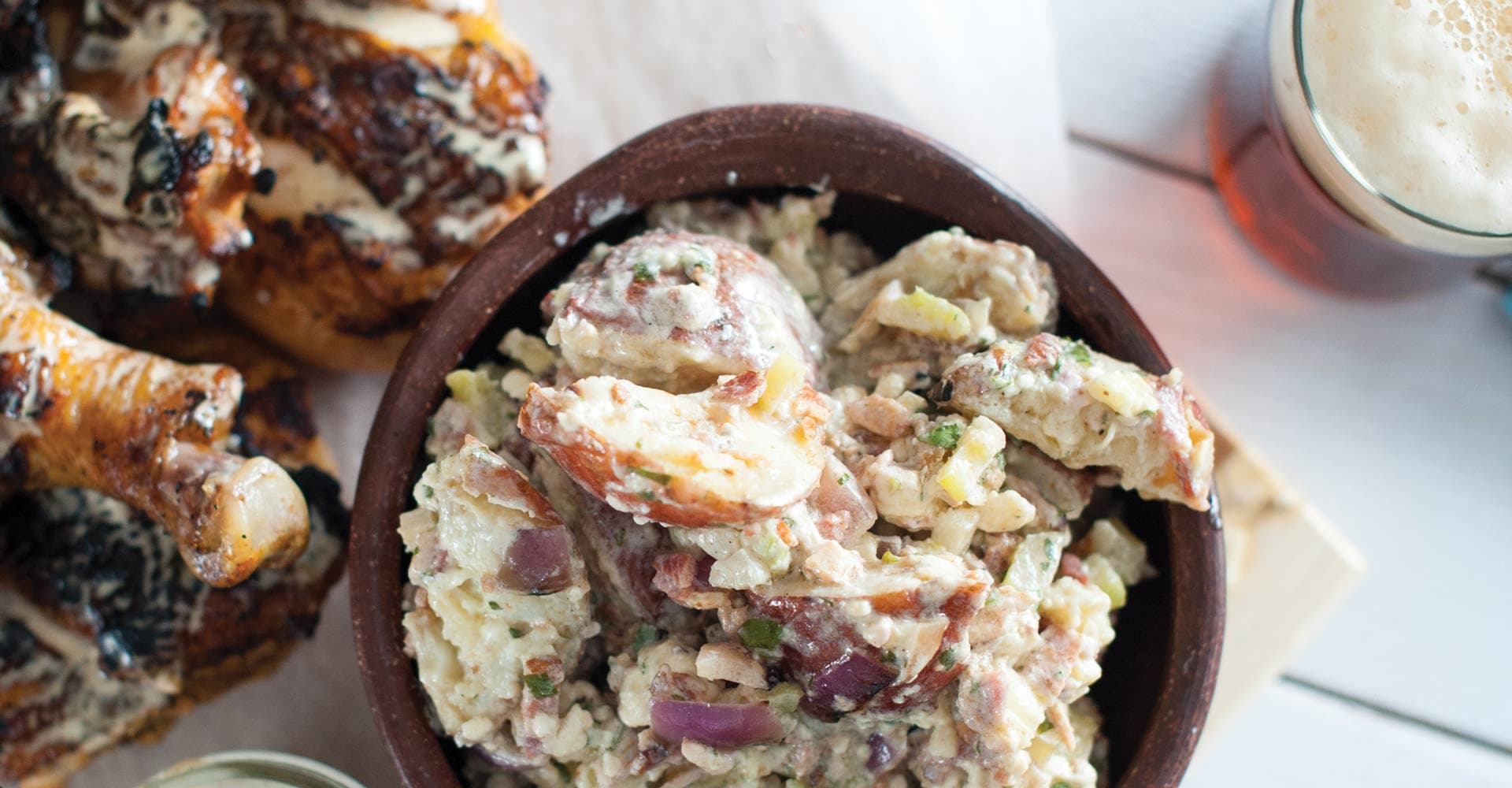 Cooking with Beer: Grilled Potato Salad