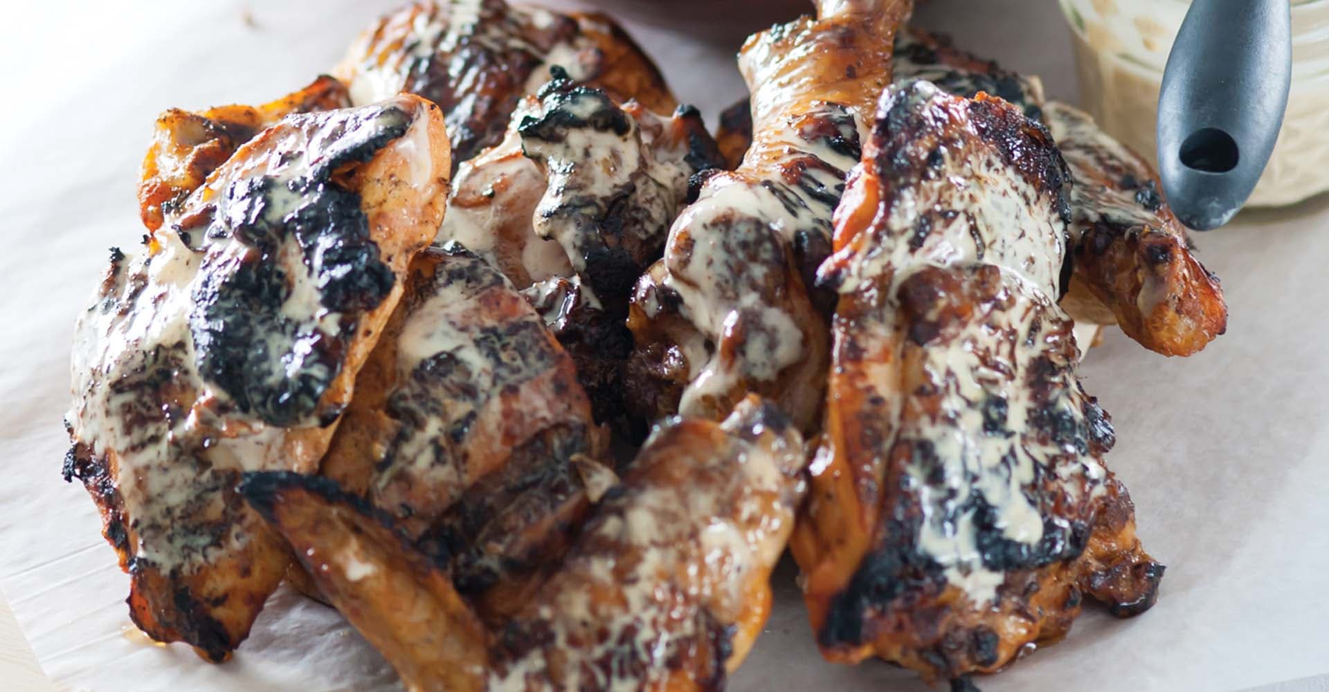 Grilled Chicken with White BBQ Sauce Recipe
