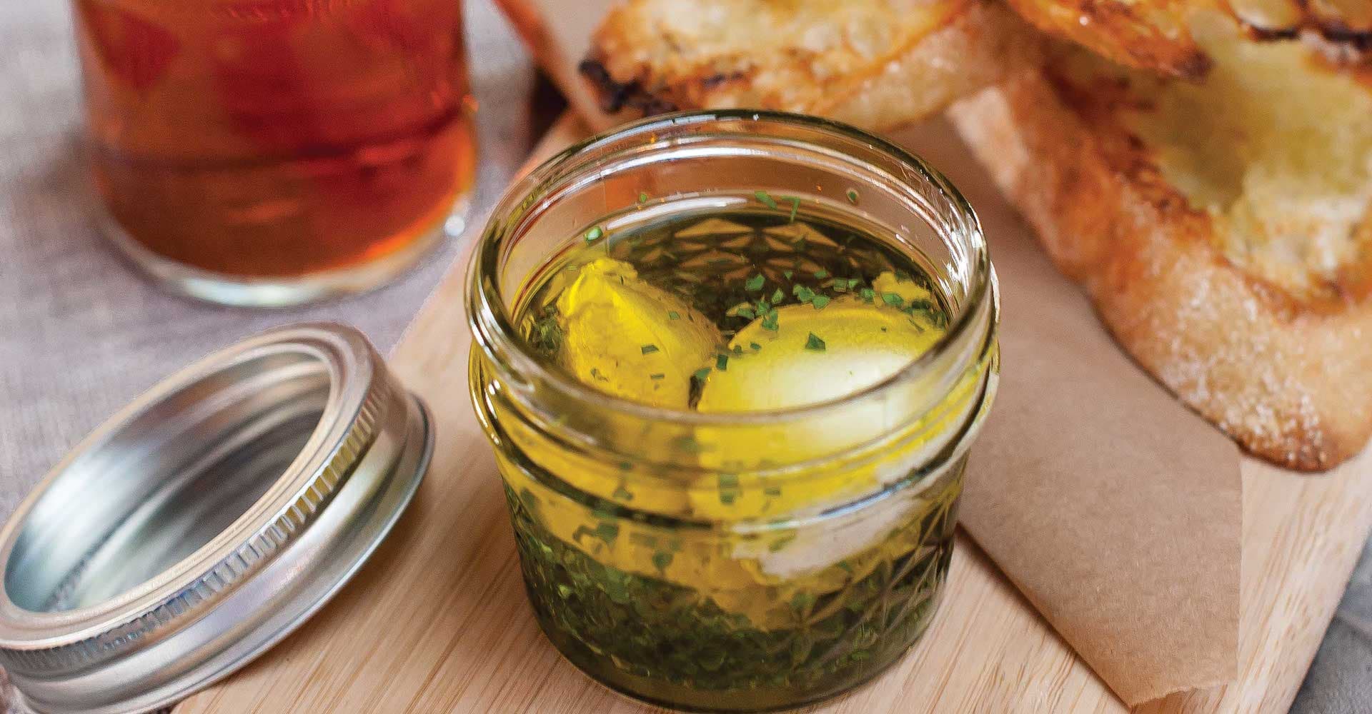Herb-Marinated Goat Cheese Recipe