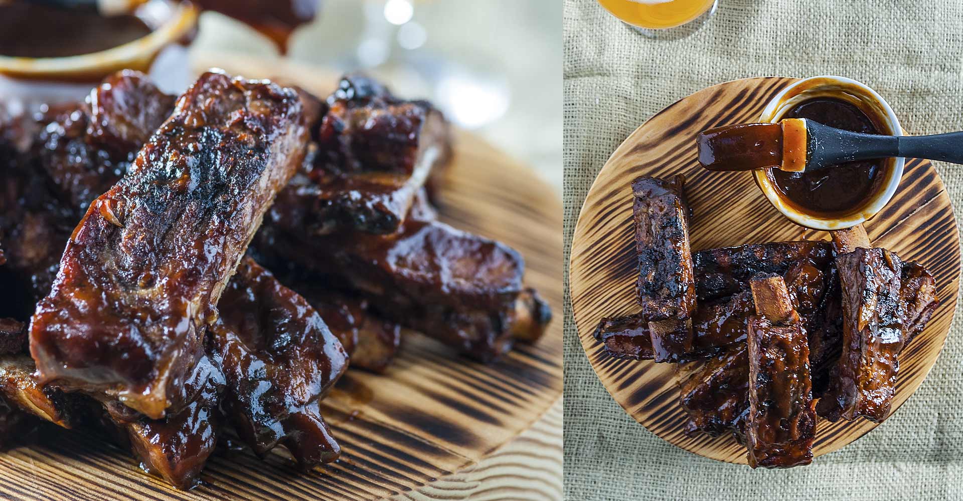 Crispy Pork Ribs with Hoisin BBQ Sauce Recipe