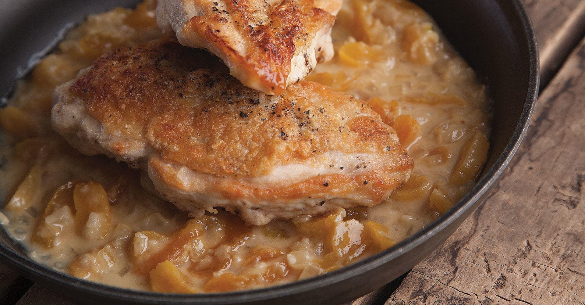 Crispy Chicken with Apricot IPA Sauce Recipe