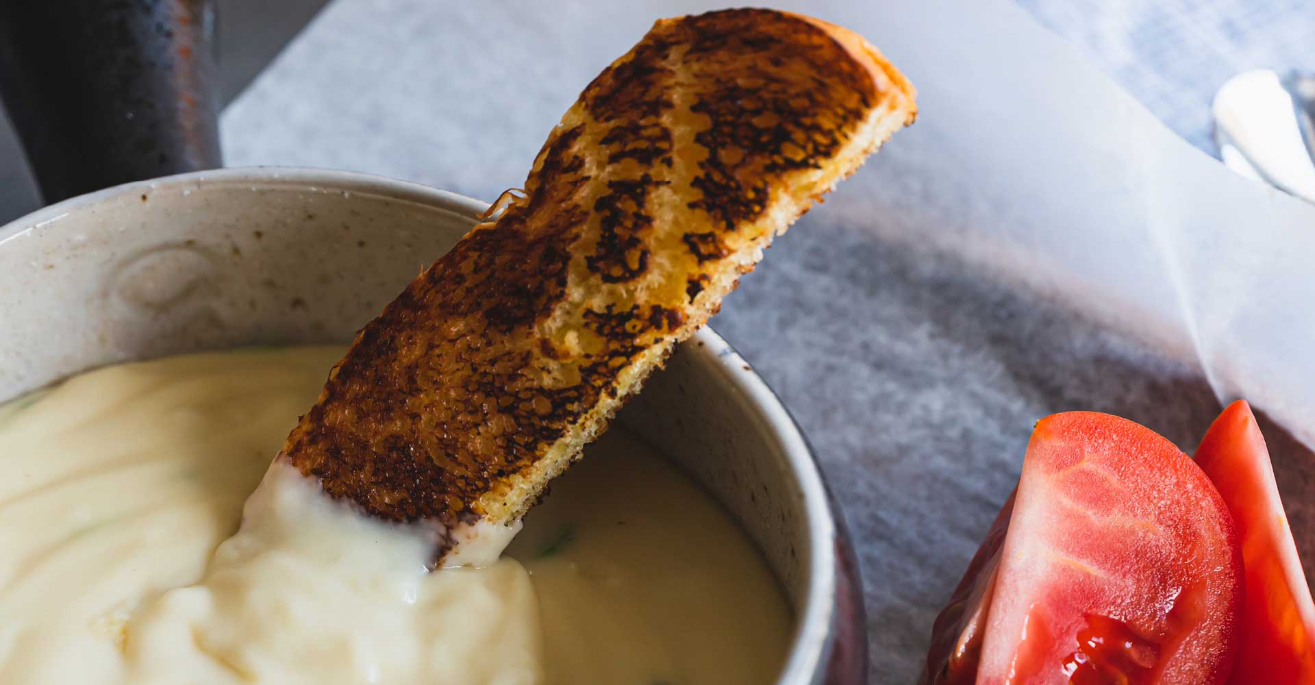 Cooking with Barleywine: Deconstructed Grilled Cheese with Toast Points