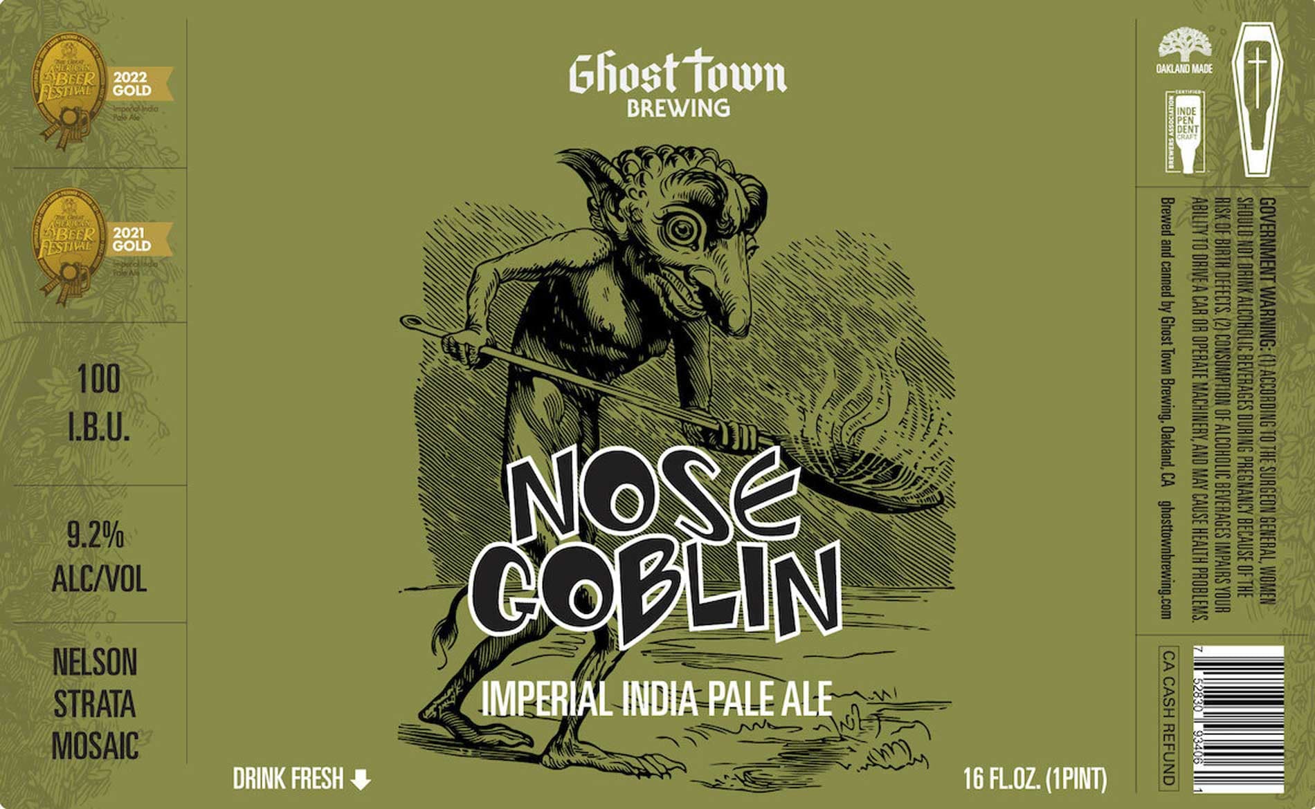 Recipe: Ghost Town Nose Goblin Double IPA