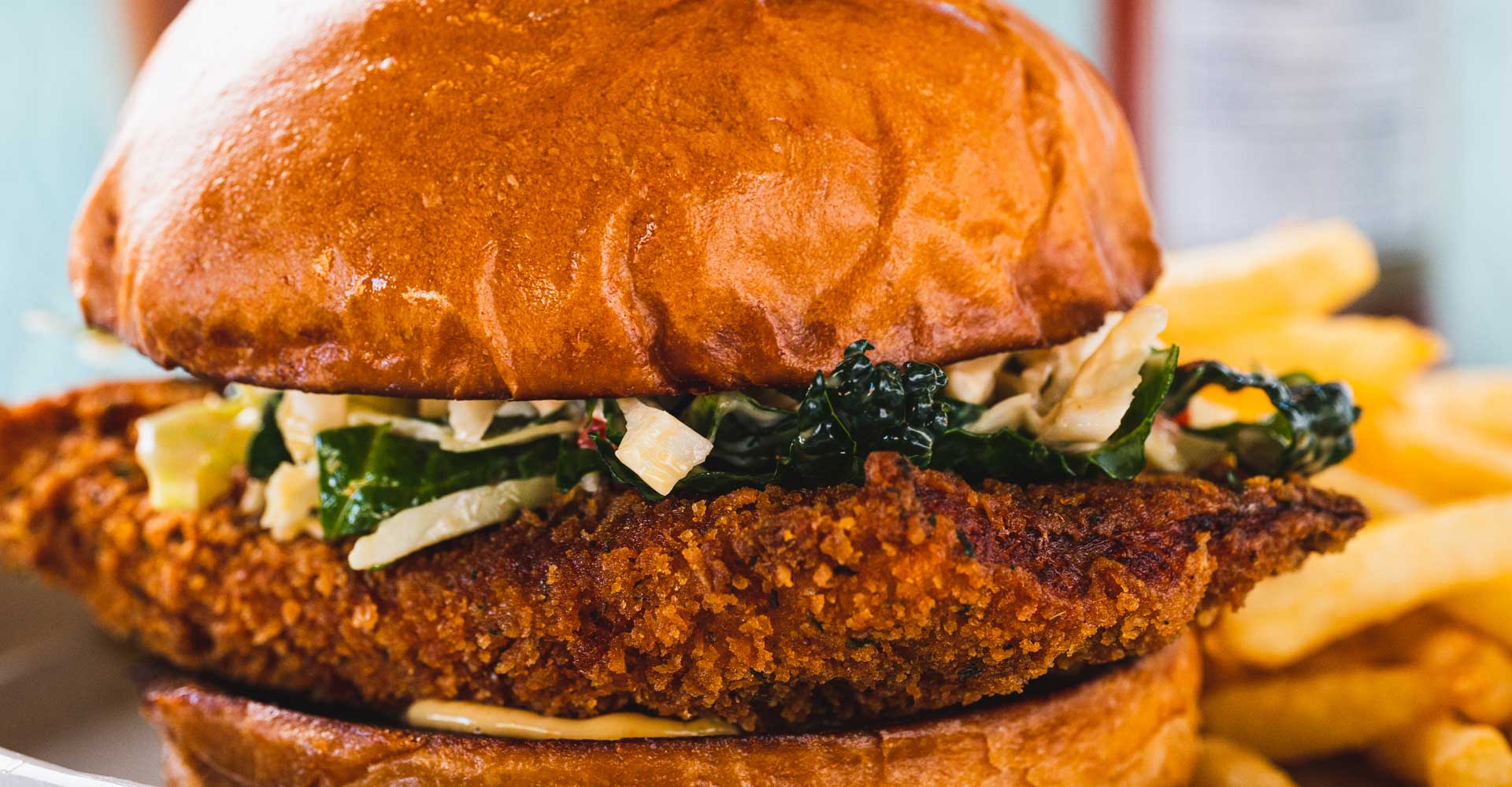 Cooking With Beer: Pan-Fried Catfish Sandwich with Kale Slaw and Hot Sauce Mayo