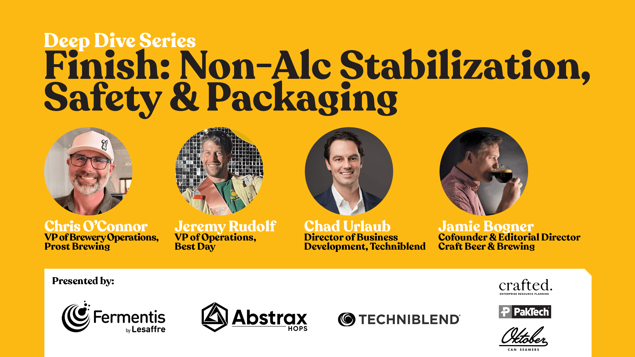 Finish: Non-Alc Stabilization, Safety & Packaging